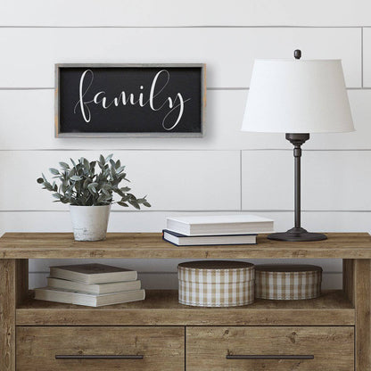 Family Wood Sign - AURABAGS SHOP