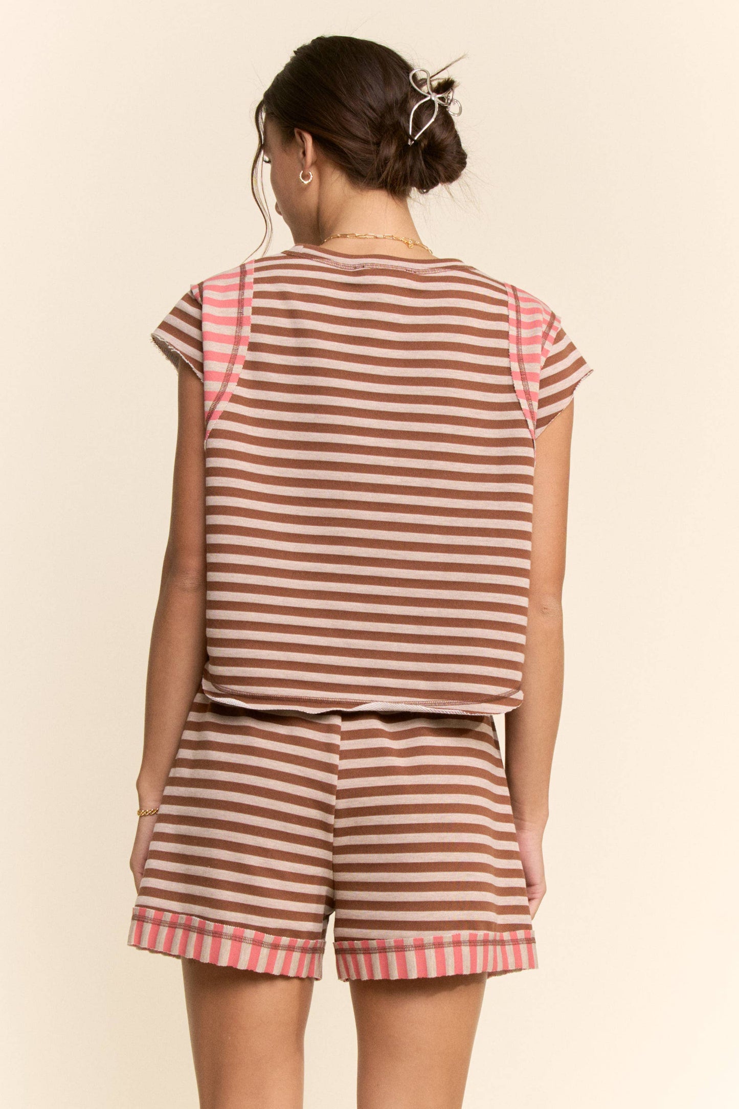 Striped Short Set