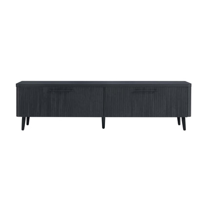 Tempo 69" Fluted TV Stand with 2 Drawers - Multiple Color Options