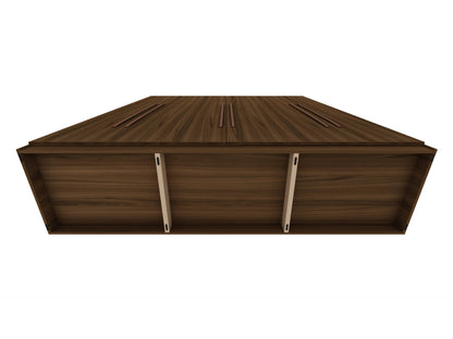 Torino Modern Freestanding Wardrobe - Brown