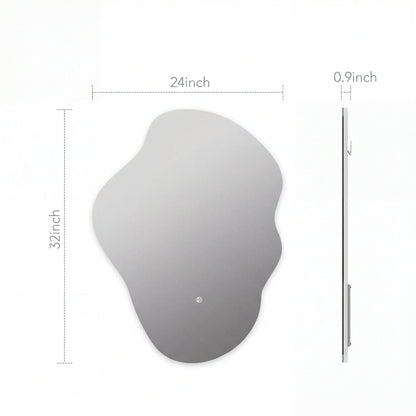 Flow Backlit LED Bathroom Mirror, Wave Sensor