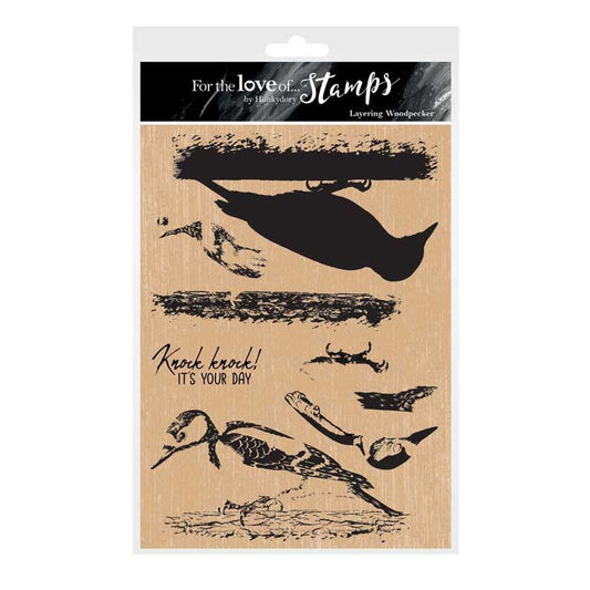 For The Love Of Stamps - Layering Woodpecker