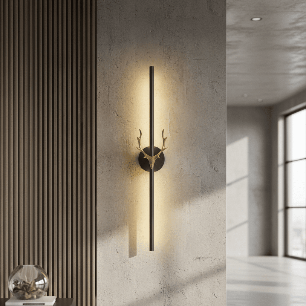 Golden Antler LED Wall Bar Lamp