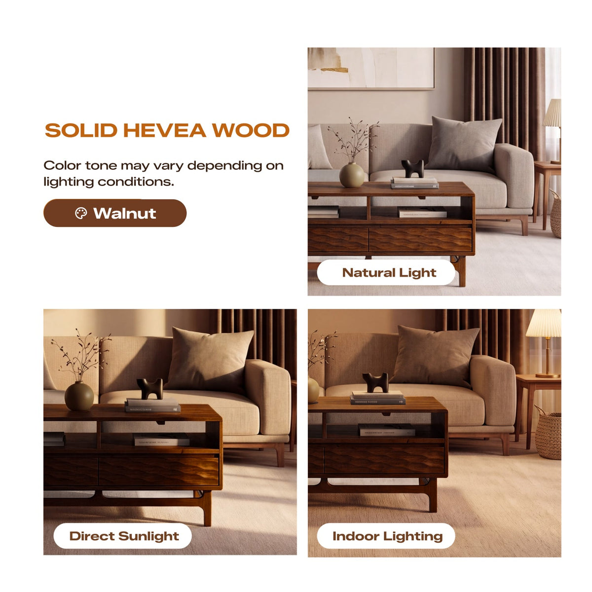 Elara Wooden Coffee Table