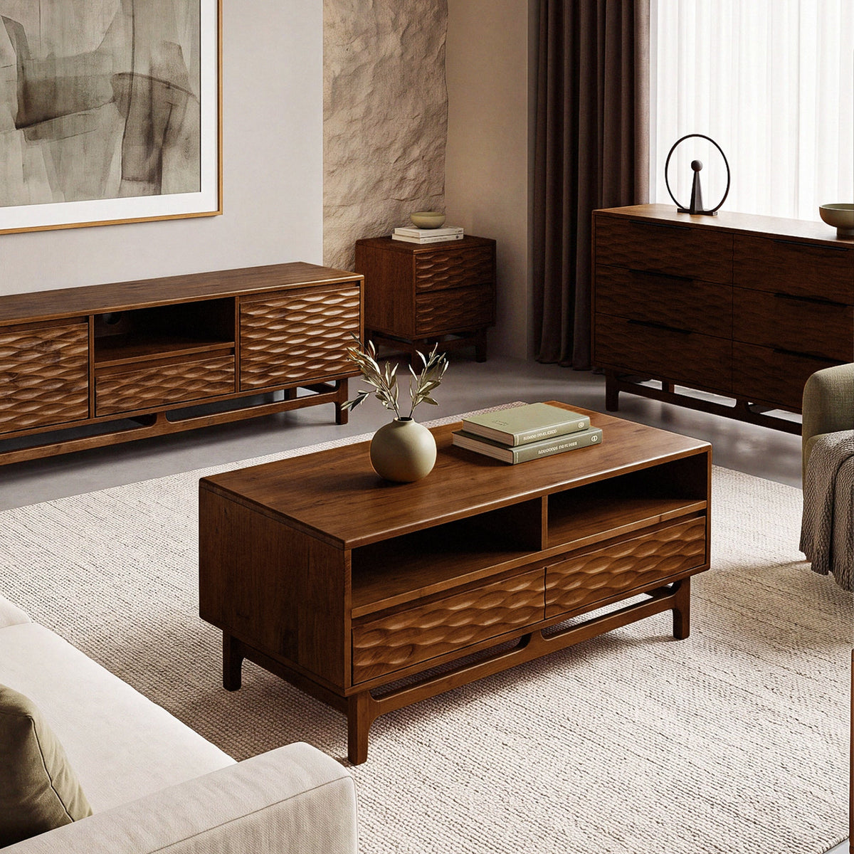 Elara Solid Wood TV Stand