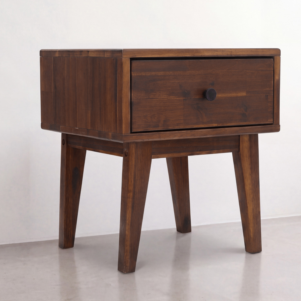 Sofia 1-Drawer Solid Wood Nightstand