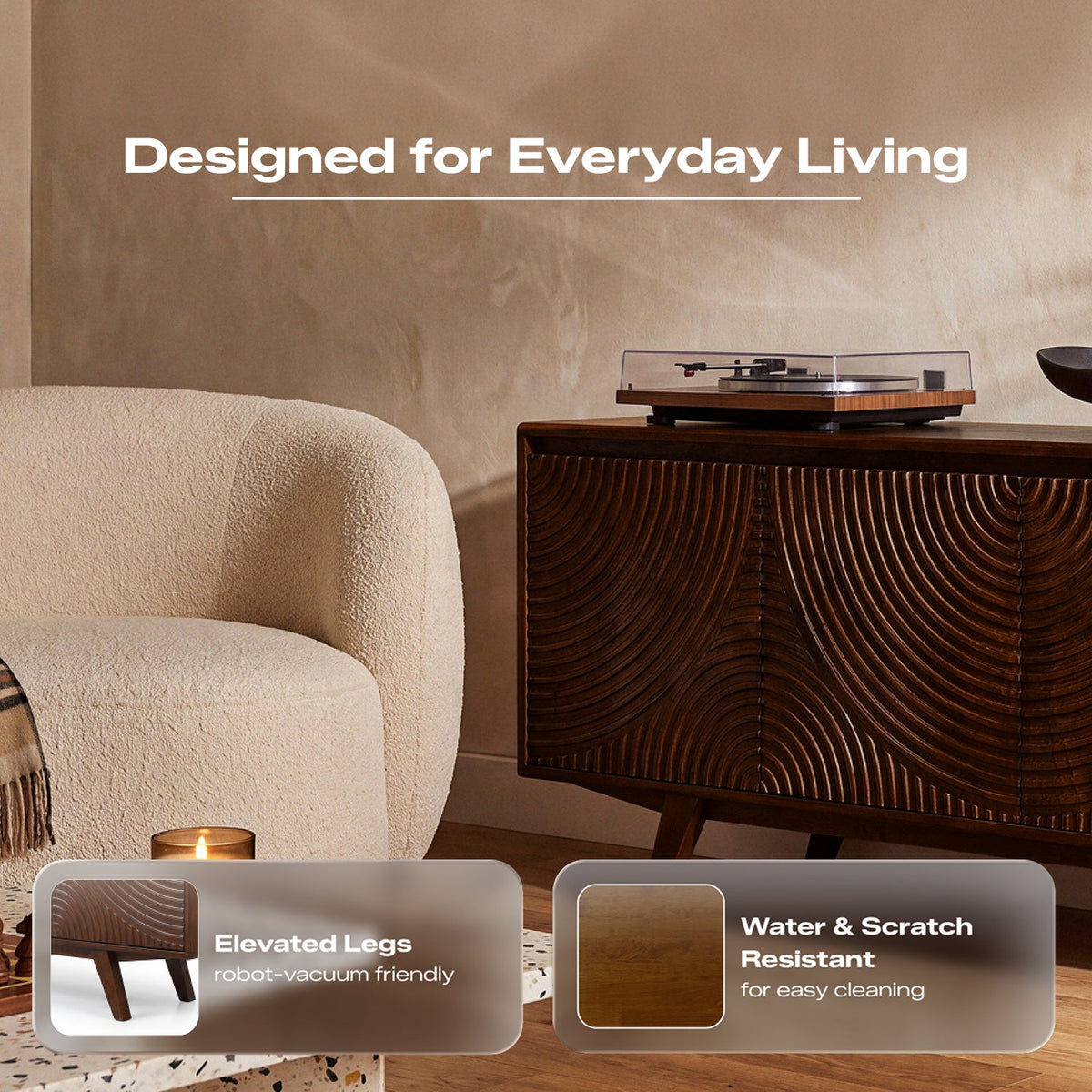 Harmony Solid Wood TV Stand