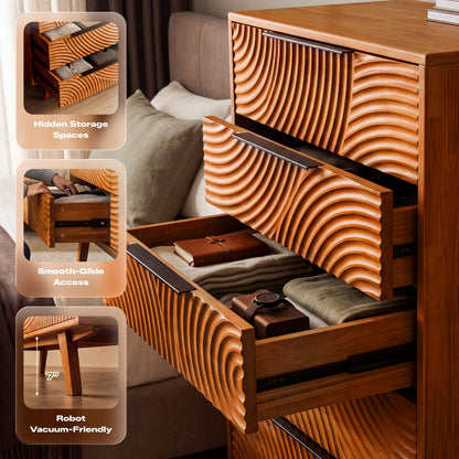 Harmony Solid Wood Dresser with 5 Drawers