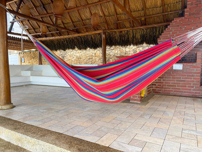 Premium Brazilian Style Double Hammock with Universal Stand