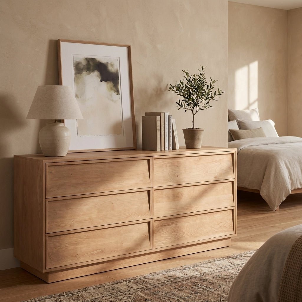 Harlow 6 Drawer Dresser Natural