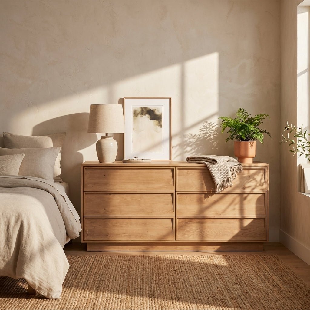 Harlow 6 Drawer Dresser Natural