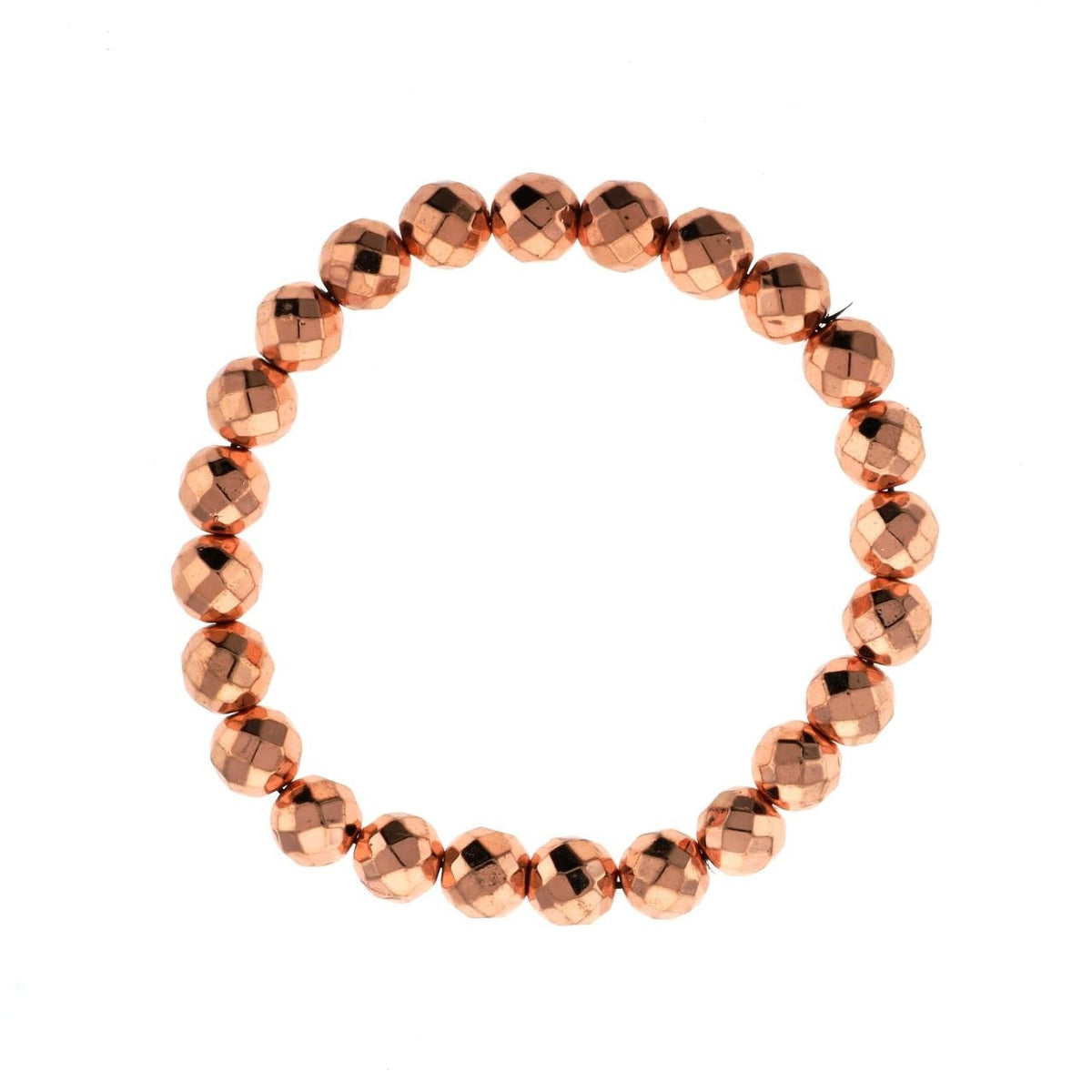 Hematite Electroplated Bead Bracelet (Enhanced)