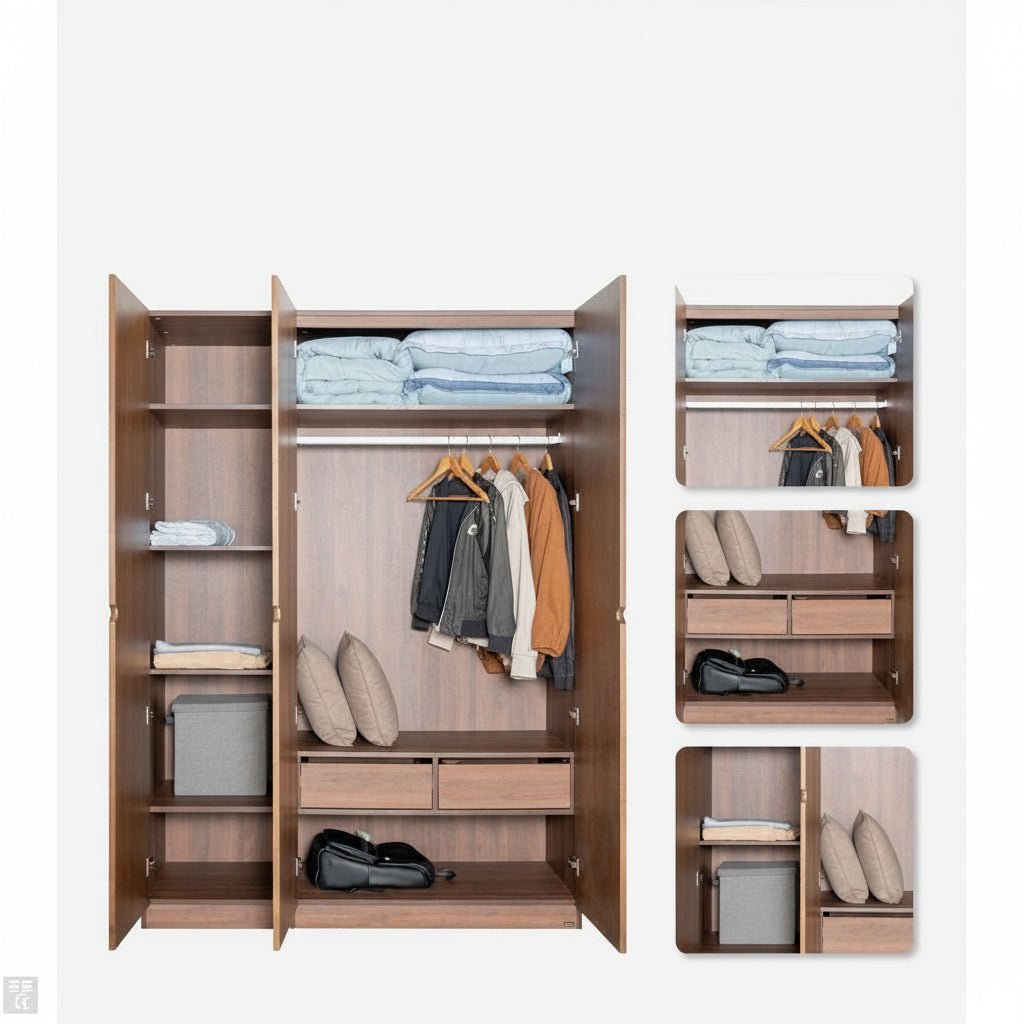 Hobro 301 Three-Door Wardrobe