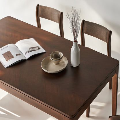 Hobro Dining Set: Acacia Wood Table & Chairs
