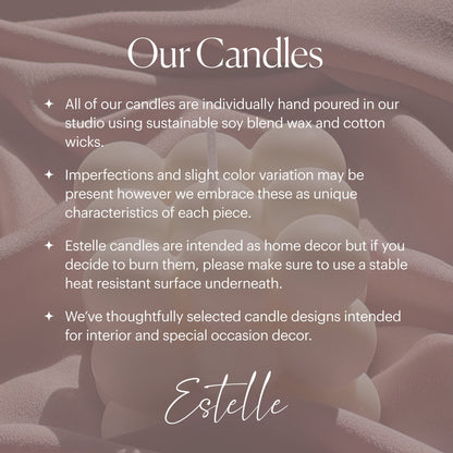 Huge Wave Stripe Soy Candle: Abstract Geometric Coffee Table Decor