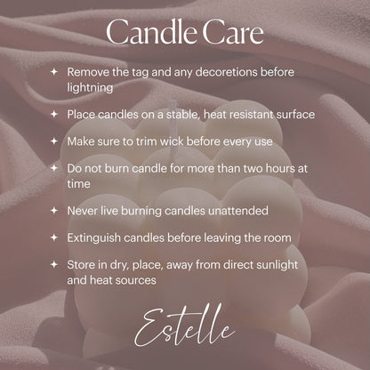 Lily Flower Ball Soy Candle | Handmade Decorative Candle
