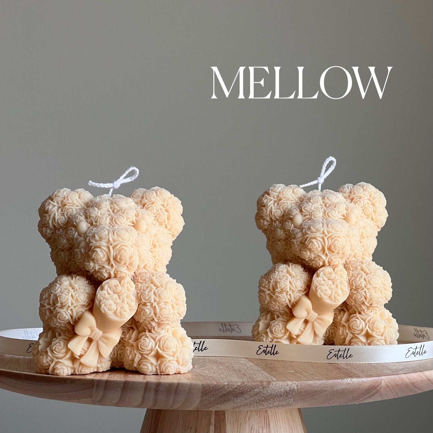 Teddy Bear Soy Wax Candle: Sculptural Bouquet Candle