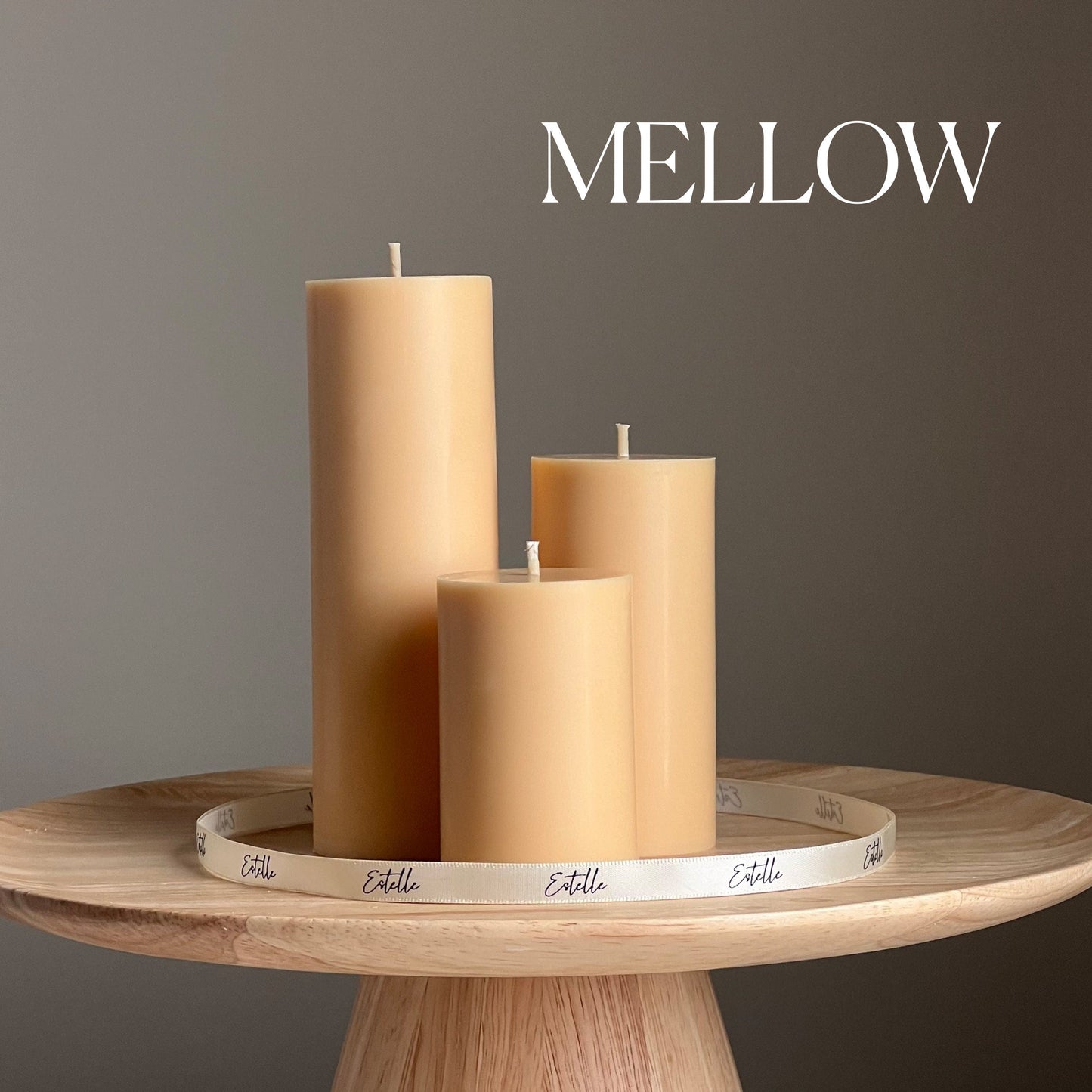 Handmade Soy Wax Pillar Candle | Unscented, Home Decor