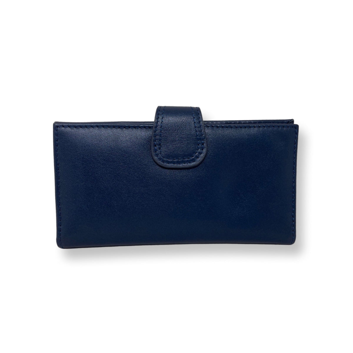Petit portefeuille en cuir bleu marine - Denise