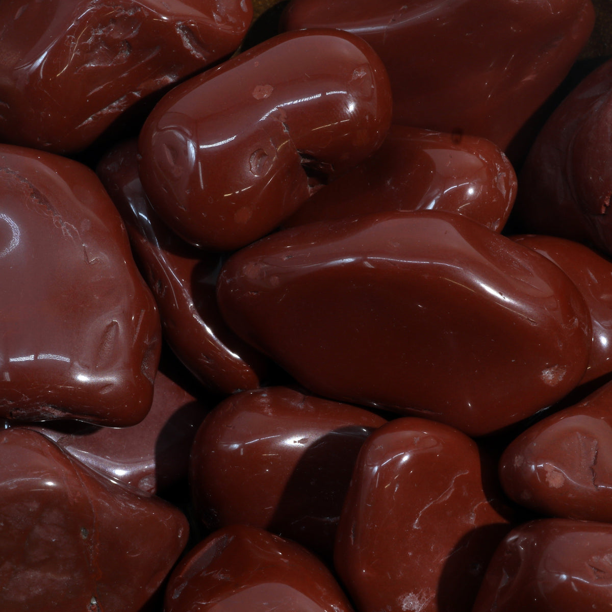 Red Jasper Tumbled Stones - Brazil