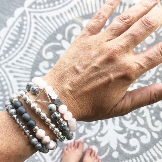 Silver Hematite Bracelet