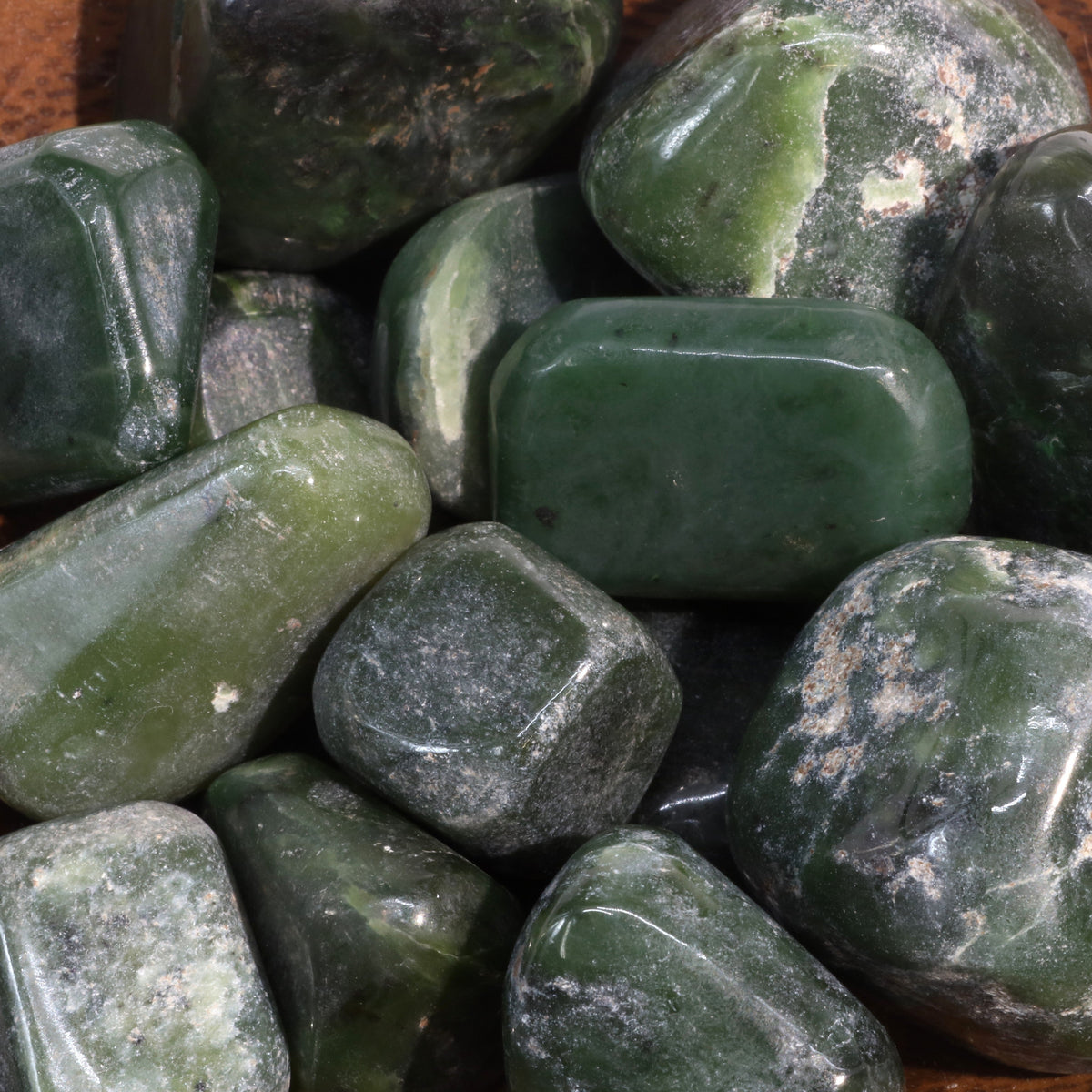Jade Nephrite Tumbled Stones - Pakistan
