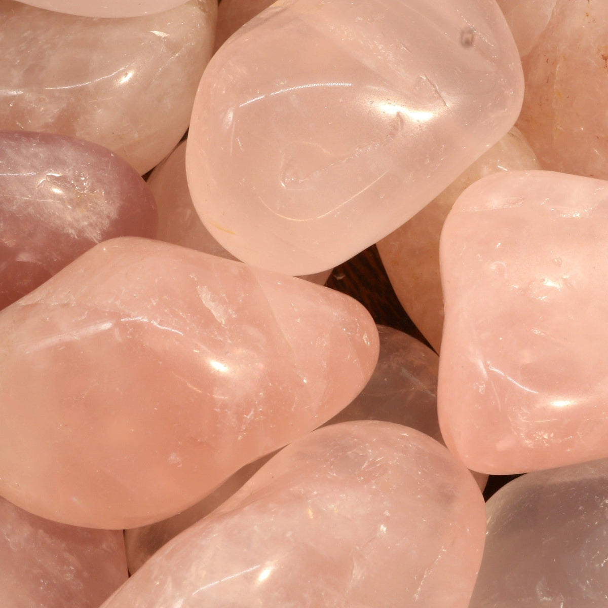 Rose Quartz E Tumbled Stones - Brazil