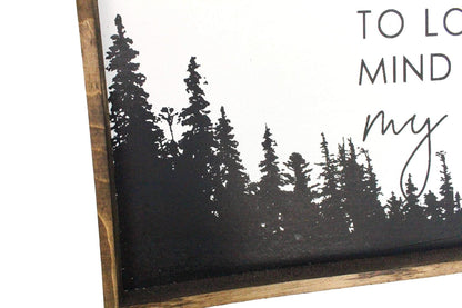 Into The Forest I Go Wood Sign - AURABAGS SHOP