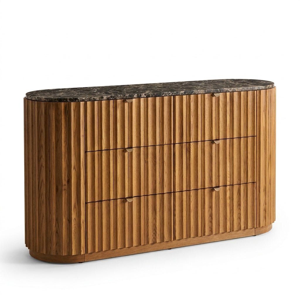 Isfjell Marble-Top Sideboard