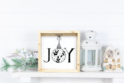 Joy Ornament Wood Sign - AURABAGS SHOP