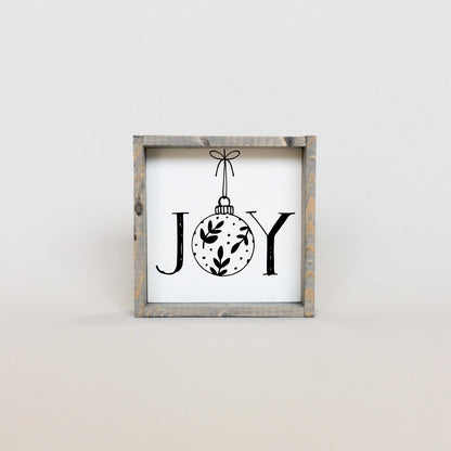 Joy Ornament Wood Sign - AURABAGS SHOP