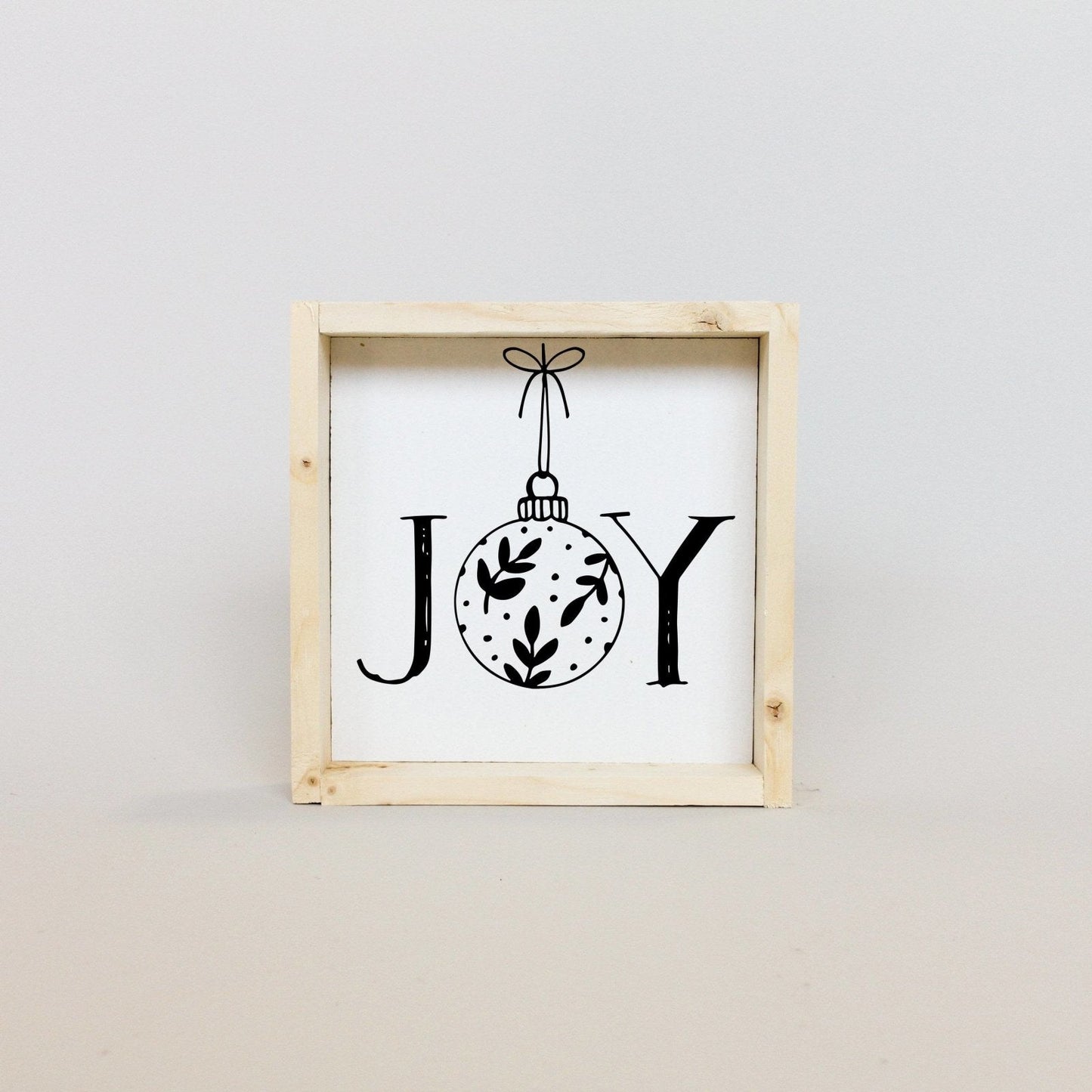 Joy Ornament Wood Sign - AURABAGS SHOP