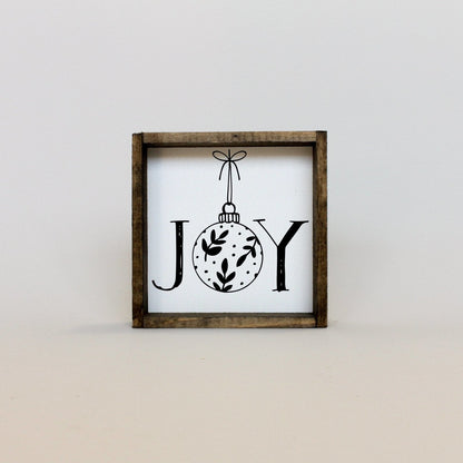 Joy Ornament Wood Sign - AURABAGS SHOP