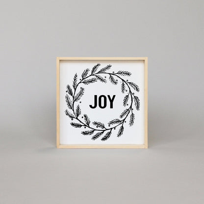 Joy Wreath Wood Sign - AURABAGS SHOP
