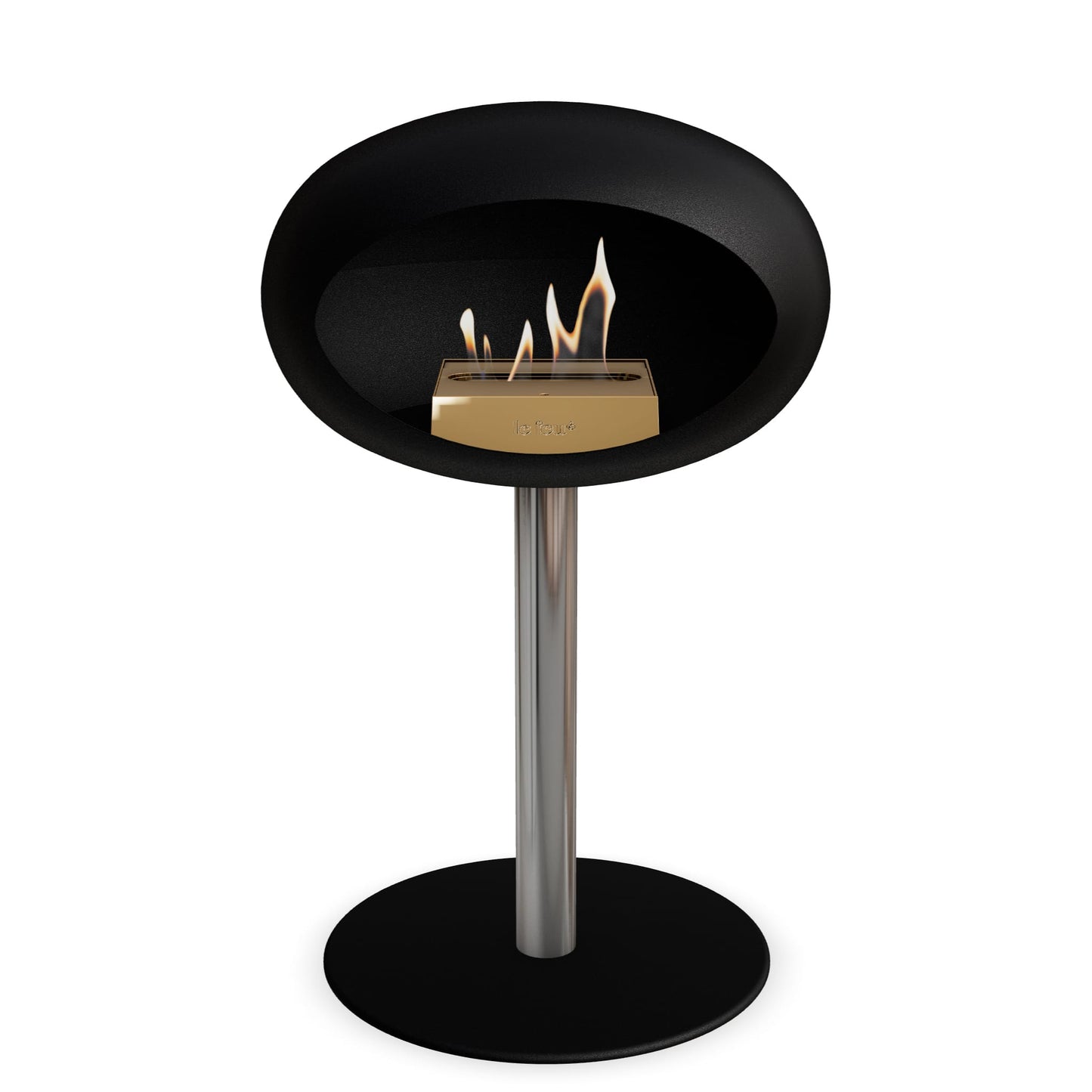 Le Feu Steel Low Dome <br>Black