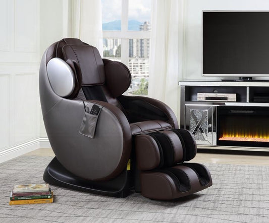 Maalish Power Recliner w/Lift, Heating & Massage - Chocolate