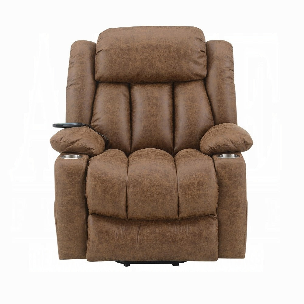 Krabi Power Recliner w/Lift, Heating & Massage - Brown