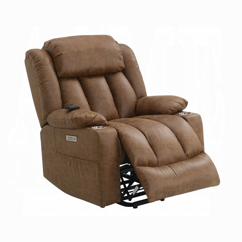 Krabi Power Recliner w/Lift, Heating & Massage - Brown