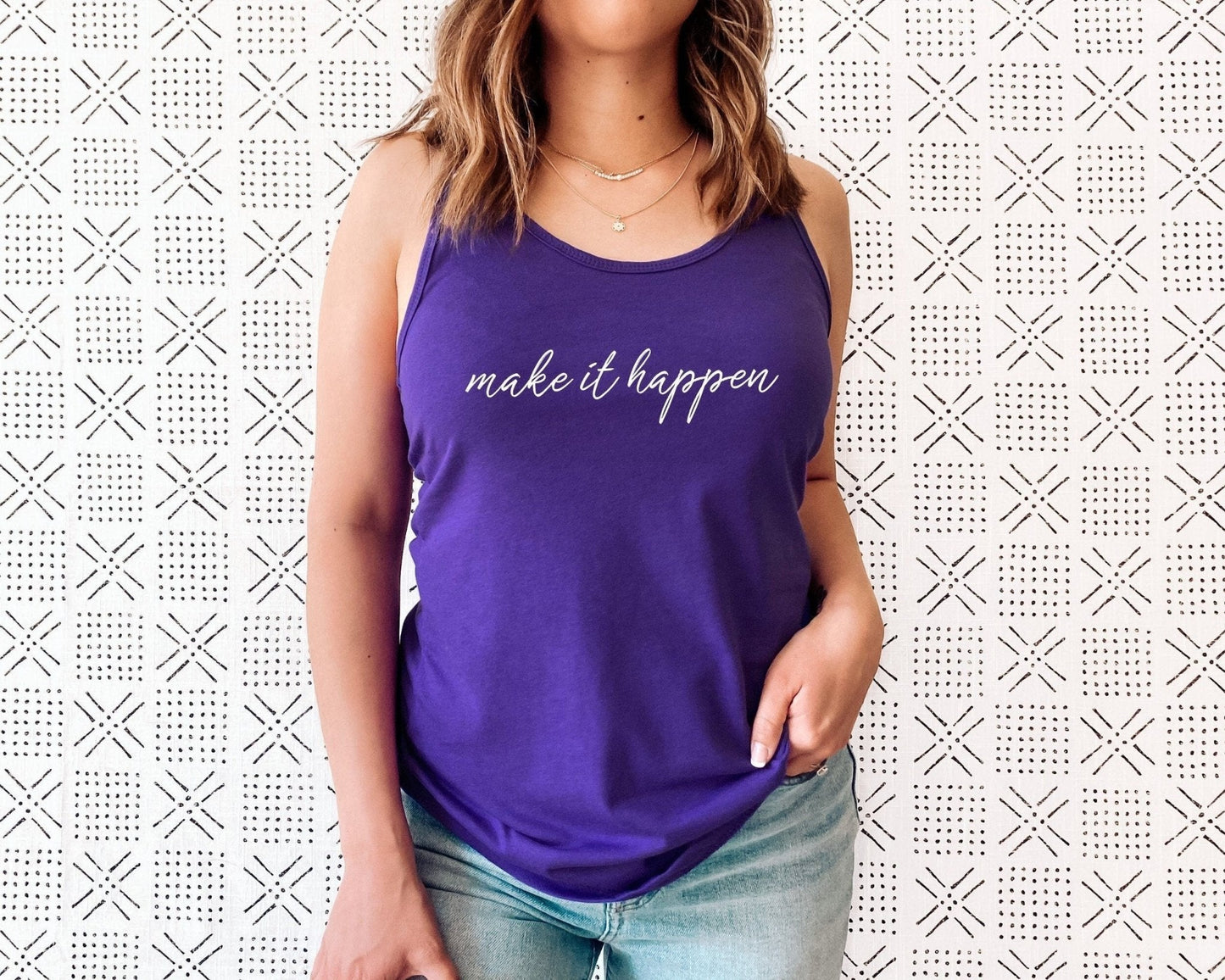Make It Happen Racerback Tank Top