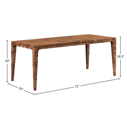 Marlow Dining Table Dark Burl
