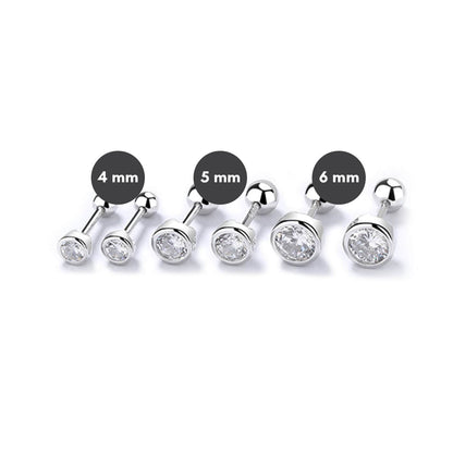 Boucles d'oreilles Classiques en argent sterling
