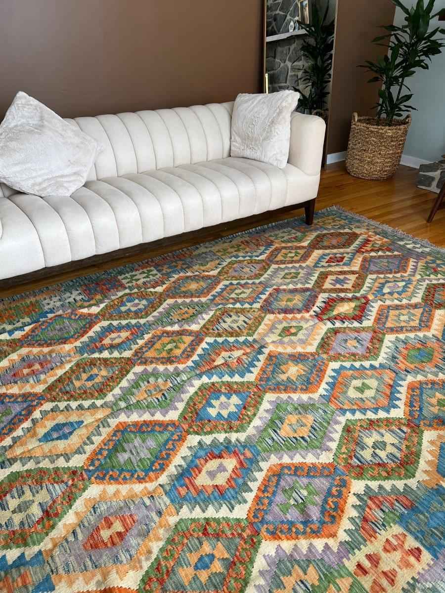 Maymana Kilim Rug | 9’ 6” x 6’ 10”