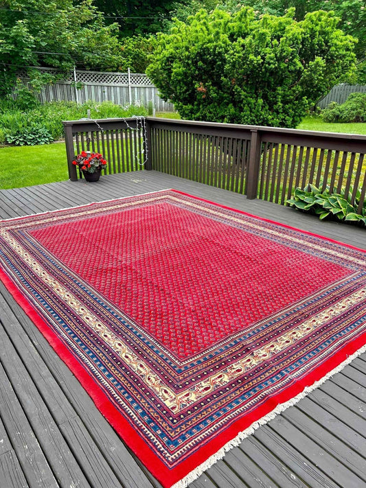 Meer | 12' 3" x 9' 3" | Persian Sarouk Mir Rug