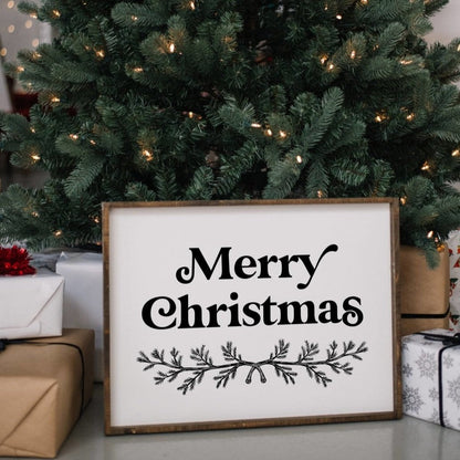 Merry Christmas (18"x24") Wood Sign