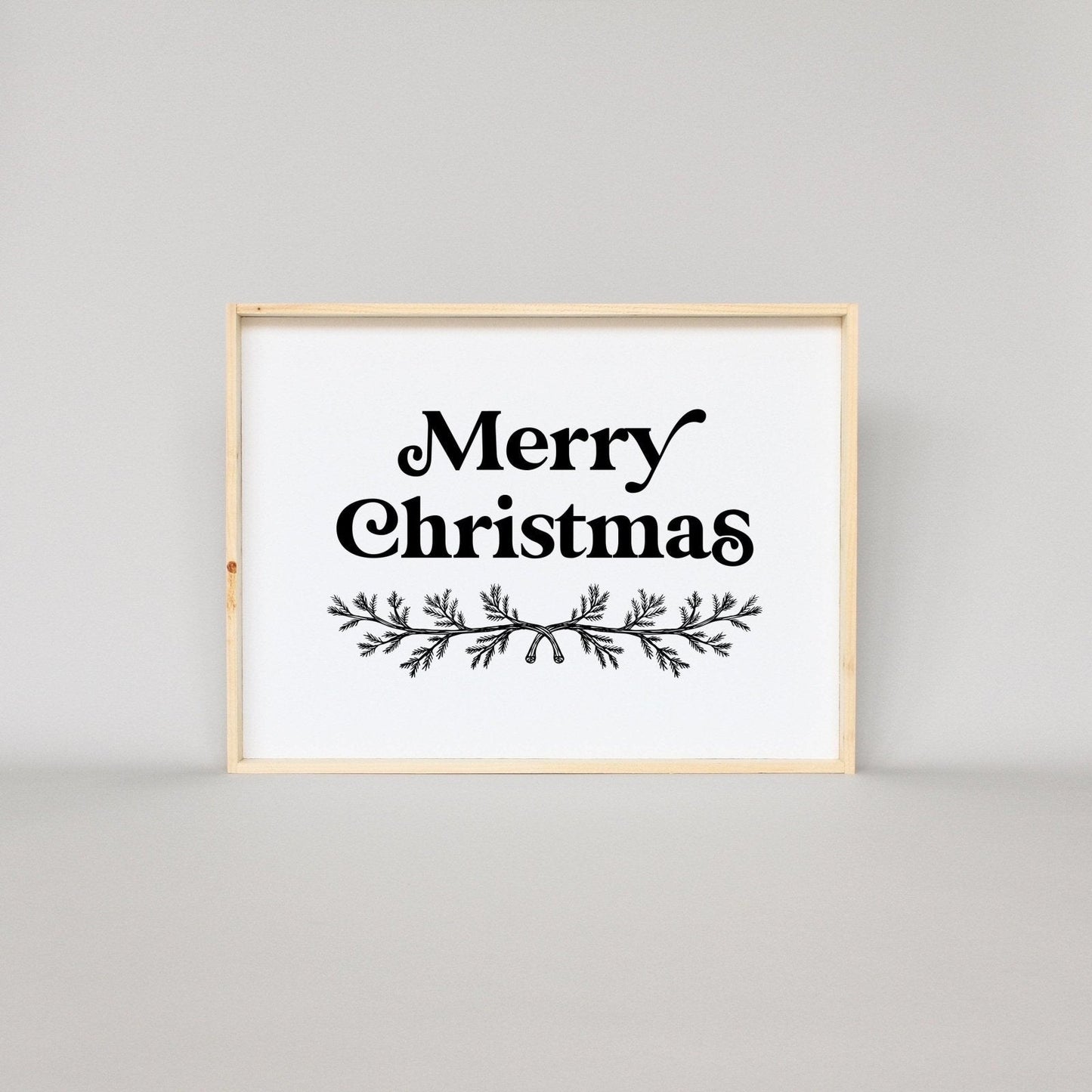 Merry Christmas Large Wood Sign