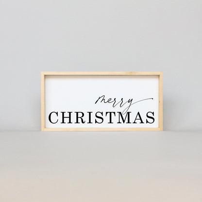 Merry Christmas Wood Sign