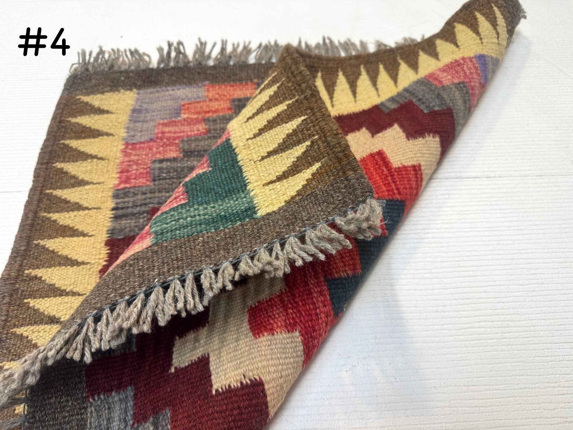 Mini Afghan Kilim Rugs | 2' x 2'