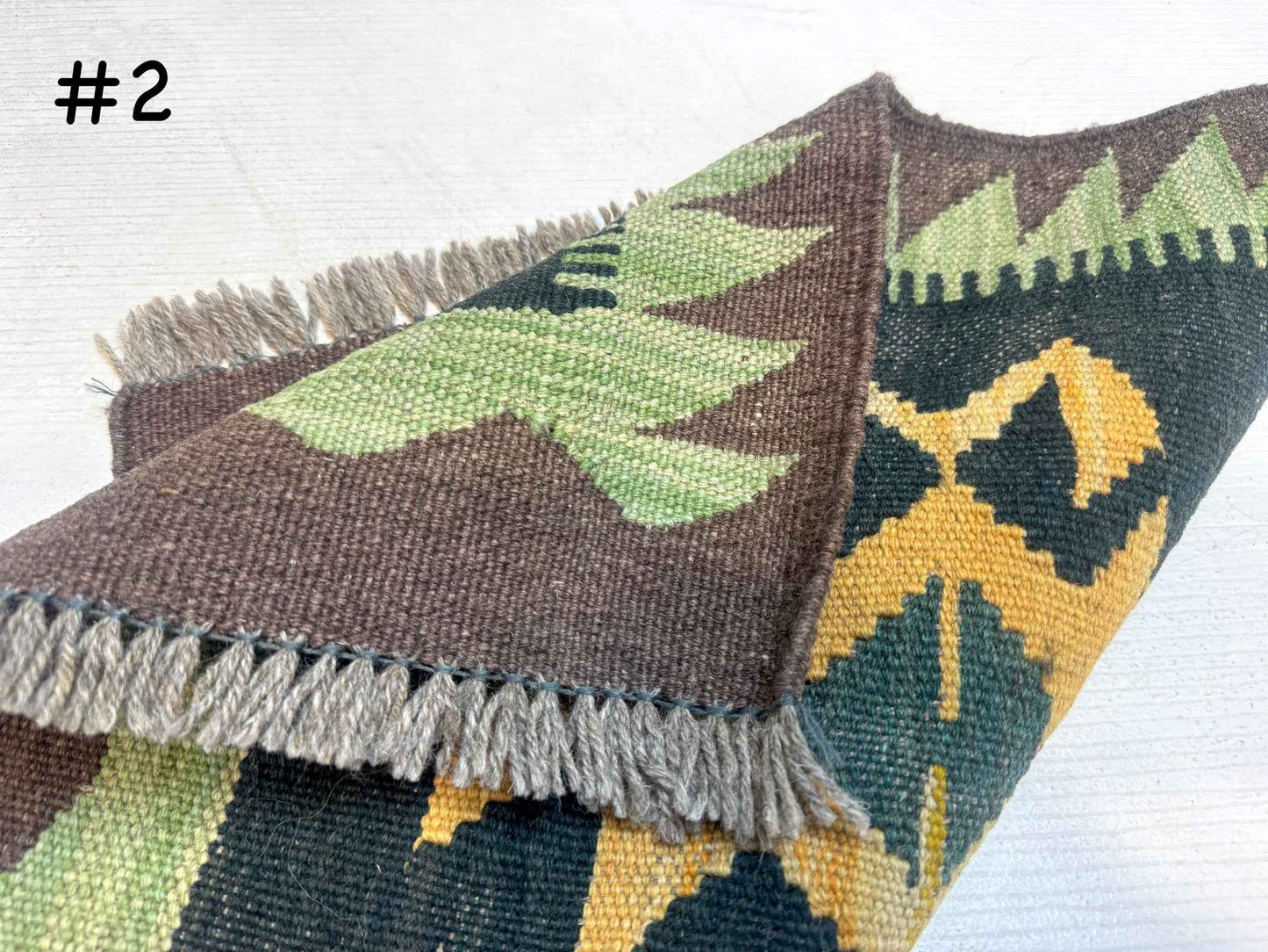 Mini Afghan Kilim Rugs | 2' x 2'