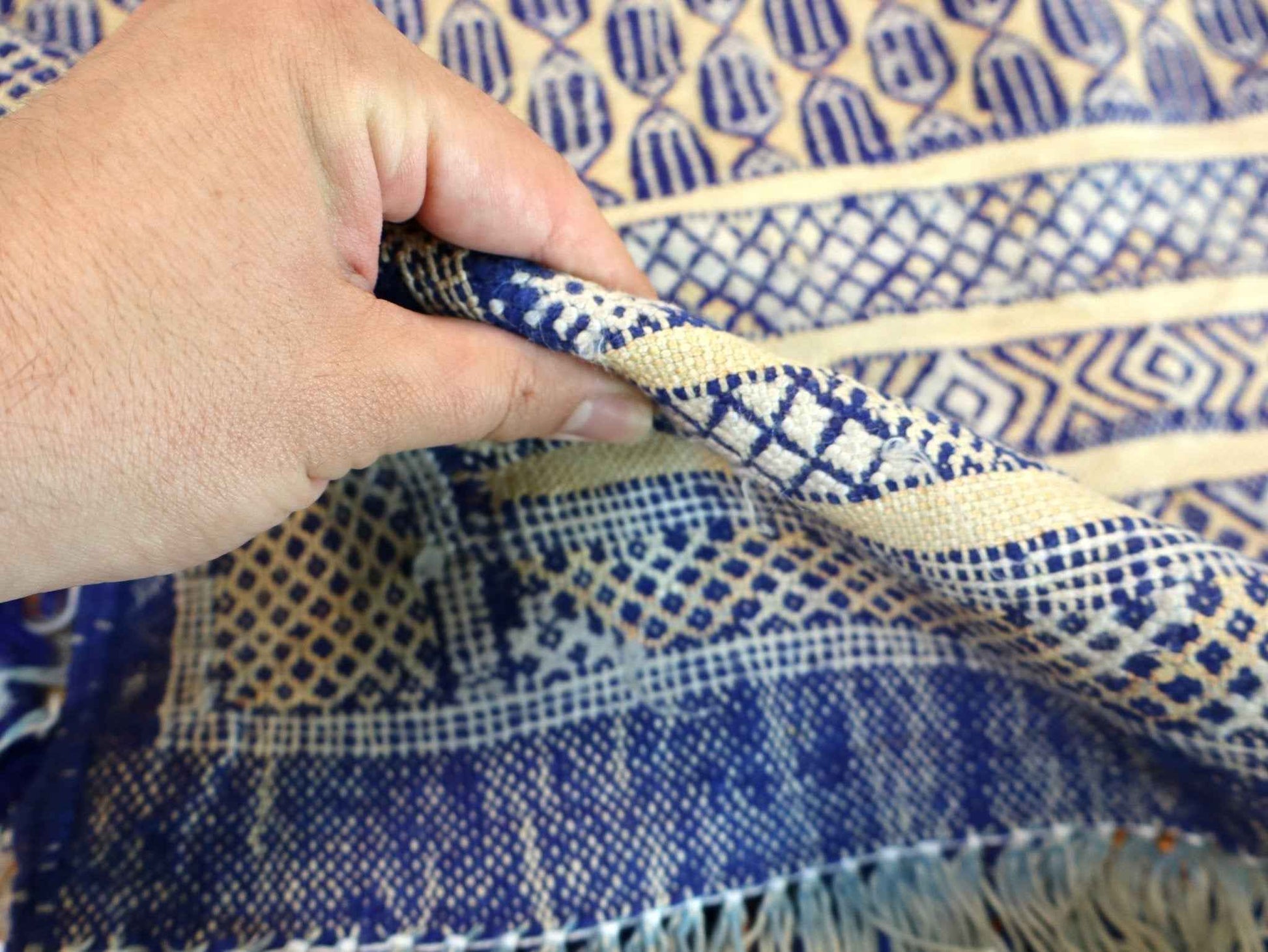 Moroccan Tiflet Kilim Rug | 3' 3" x 4' 3"