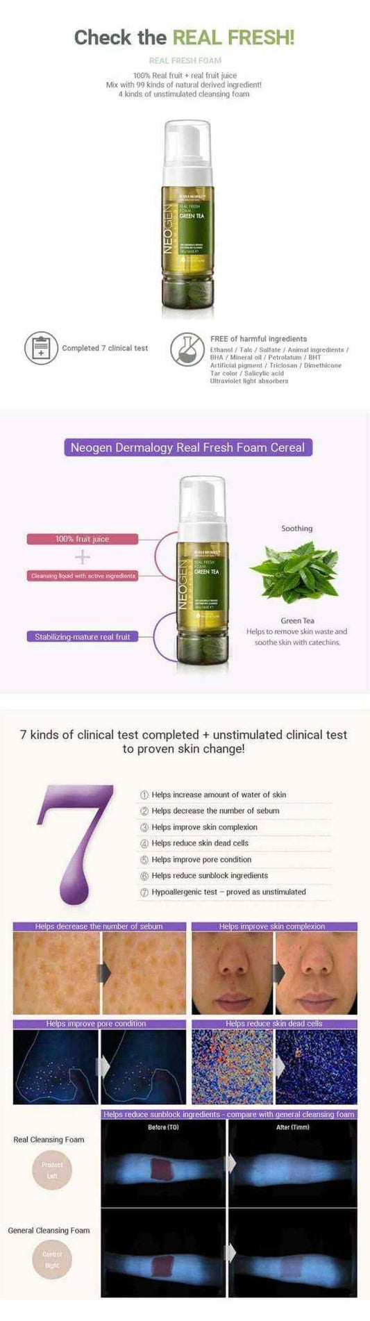 Neogen Real Fresh Foam Green Tea